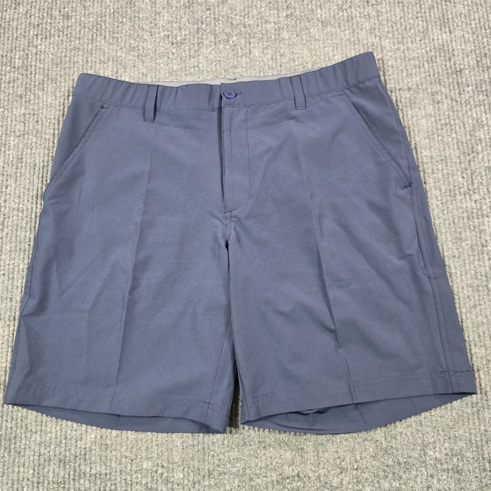 Swannies Golf Shorts Mens 36 Blue Chunky‎ Bogey Grip Waist Performance Stretch